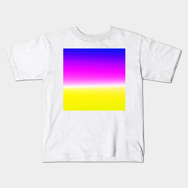 yellow white pink purple abstract texture Kids T-Shirt by Artistic_st